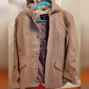 Warm beige/tan winter coat XL